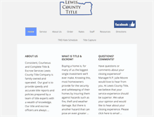 Tablet Screenshot of lewiscountytitle.com